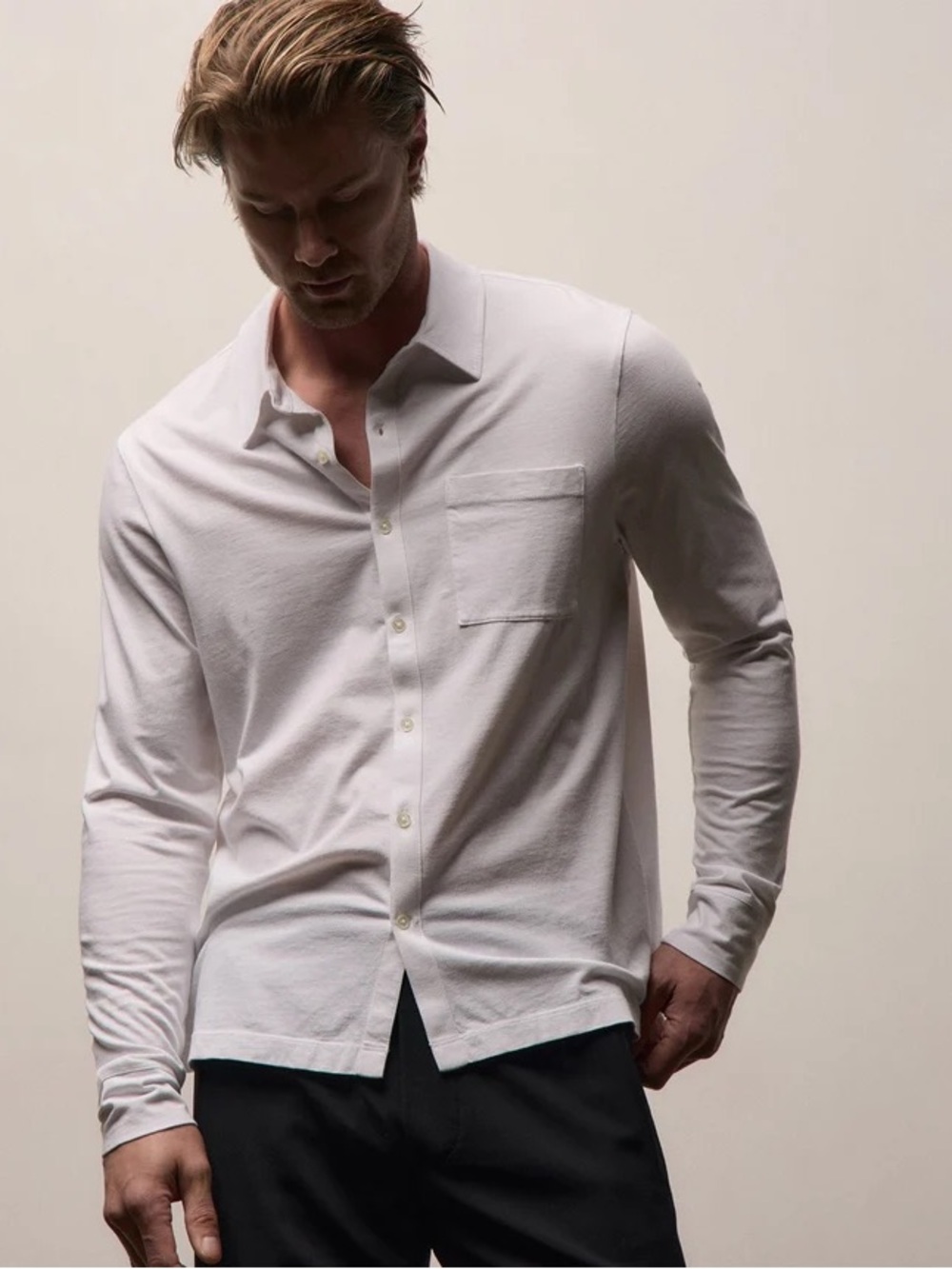 James Perse Clean Finish Jersey Shirt